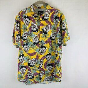 Half Sumo MMA Jiu-Jitsu Button Down Hawaiian Shirt Large Limited Edition Muay